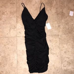 Black tight dress